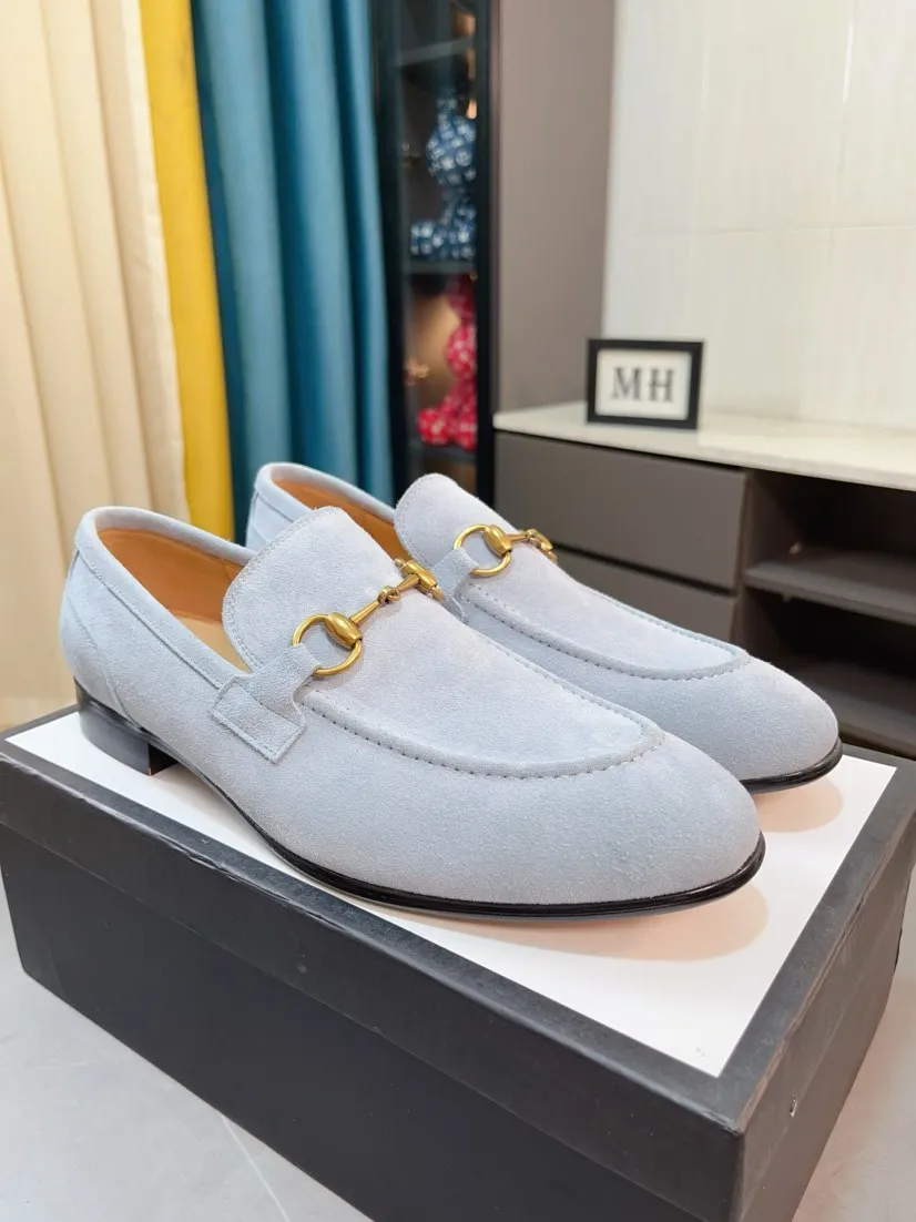 Men's shoes 💰500🌹🌹【GUCCI】The most popular classic Gucci leather shoes. Synchronized with the official website, the upper is made of Italian first-layer cowhide ➕cowhide lining, with unique brand and unique craftsmanship. Highlighting the hot style of the new year. Stop hesitating, stop wandering, get it now. Number: 38--44